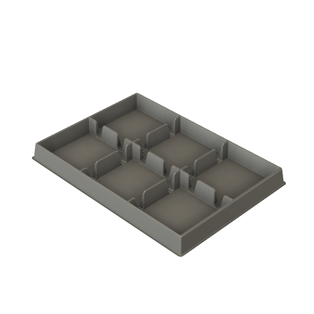 Plastic packaging tray for component transport - Art-136d